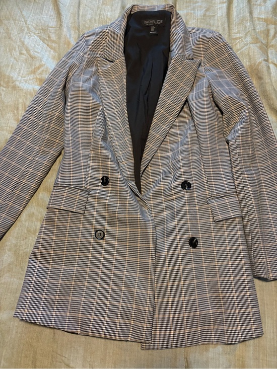 Rachel Zoe Jackets & Blazers - Rachel Zoe Houndstooth Double-Breasted Blazer in Black & Cream